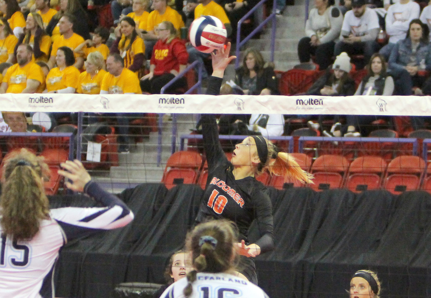 Bloomer volleyball vs McFarland 11-8-19